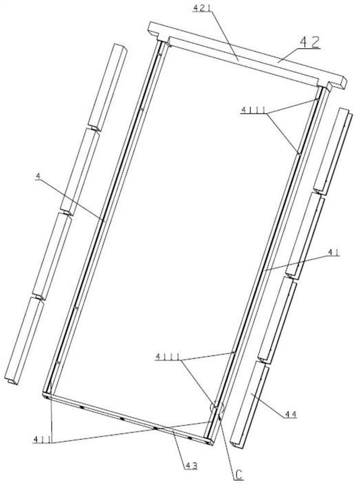 Circulating combined frame and beehive for bee breeding