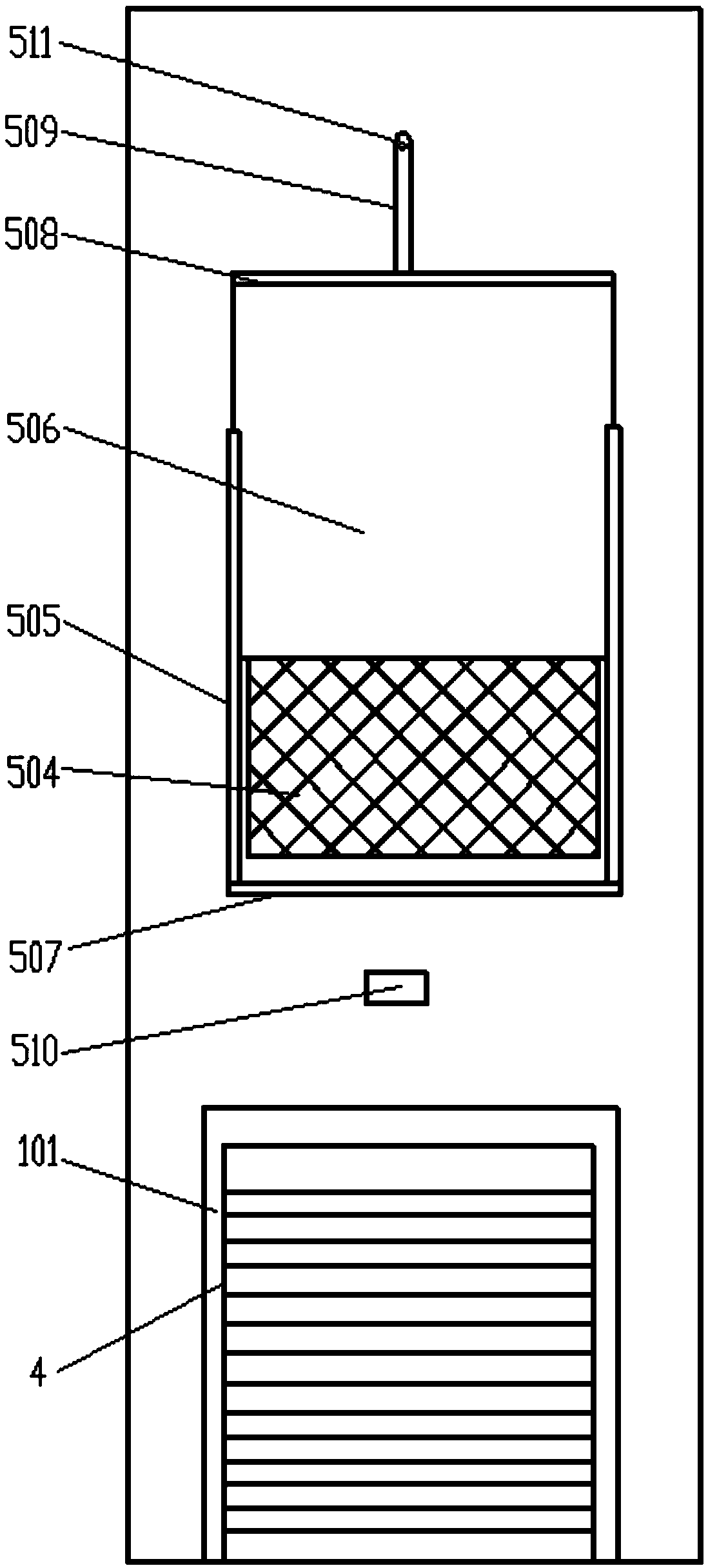 Double-cooling structure dust-free computer case