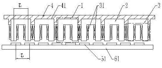 Modularized longitudinal magnetic field permanent magnet motor