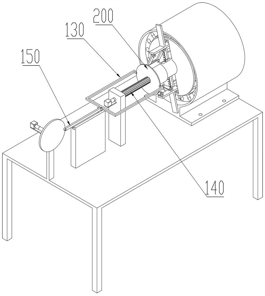 Dismounting device for motor maintenance and operation method