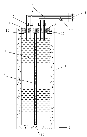 Geothermal energy collecting pile foundation and construction method thereof
