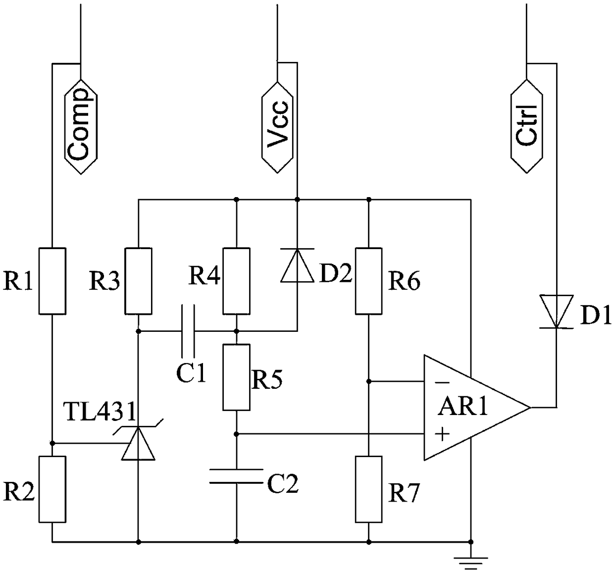 Hiccup time control circuit and switching power supply including the same