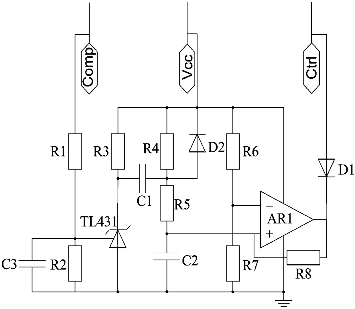 Hiccup time control circuit and switching power supply including the same