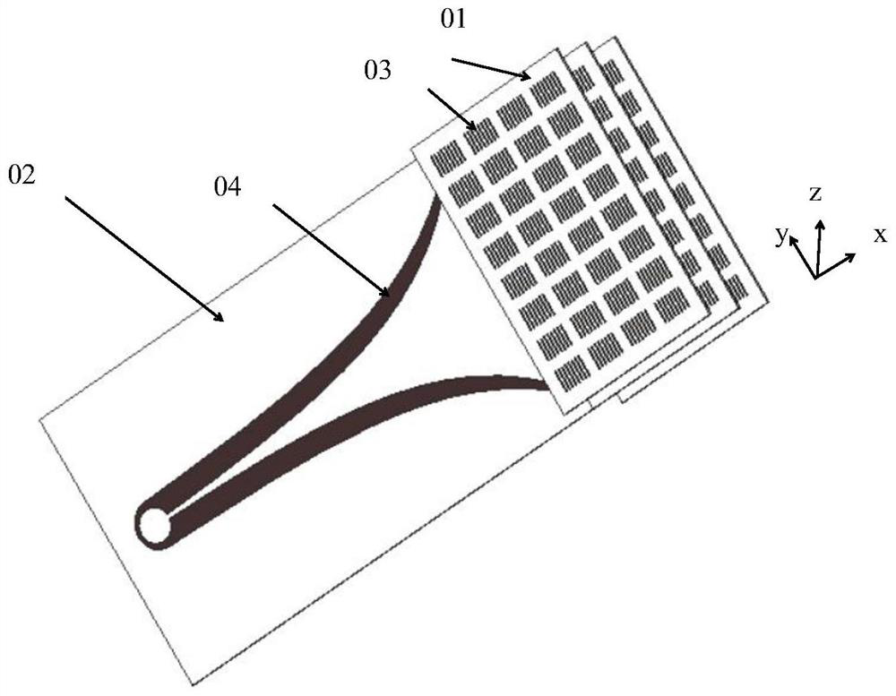 High-gain slot antenna and method based on graphene three-dimensional phase tunable lens