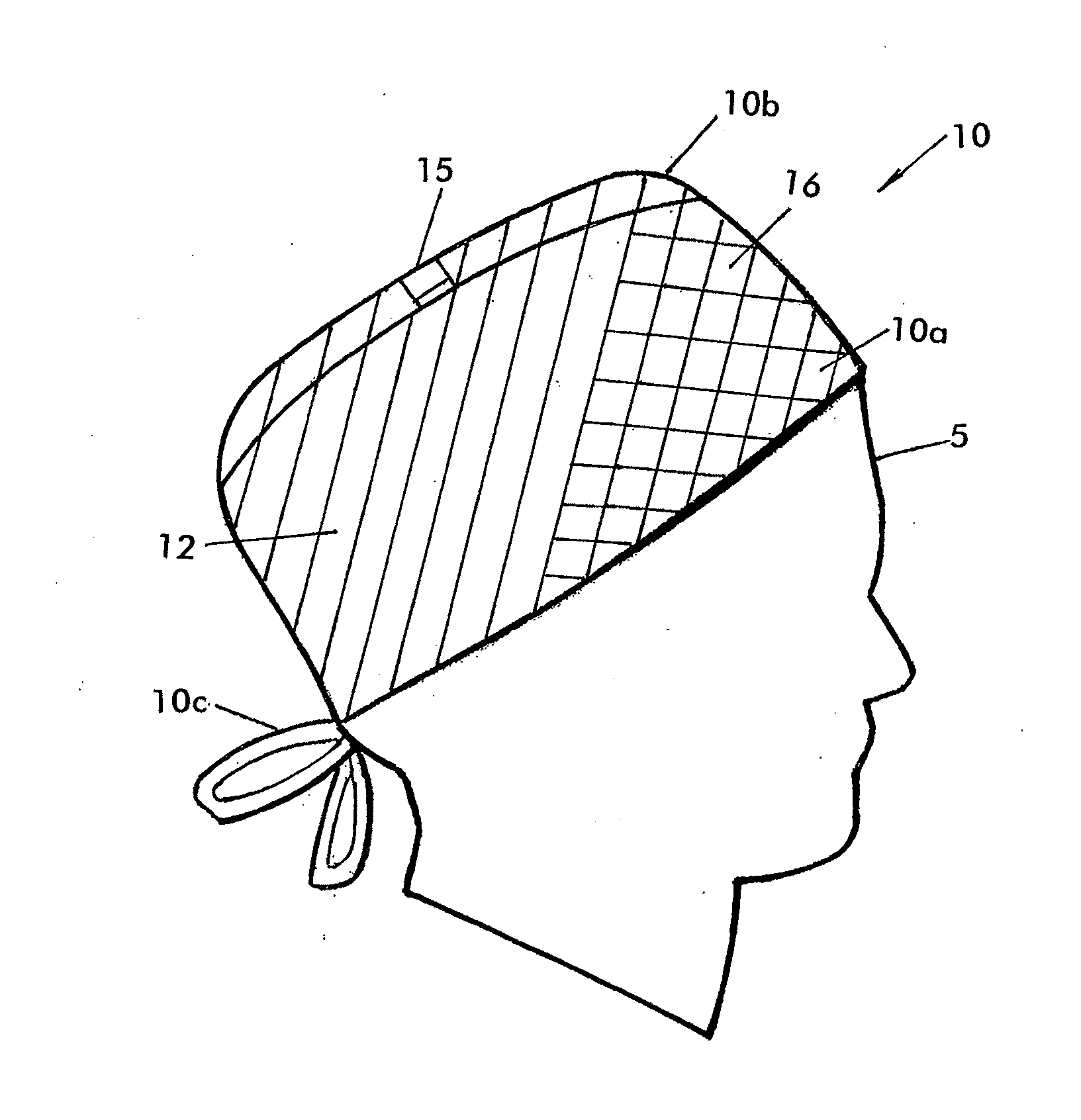 Shielded head cover with varying attenuation portions