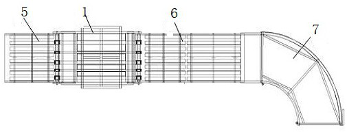 Tobacco leaf bundle head automatic arranging and aligning device