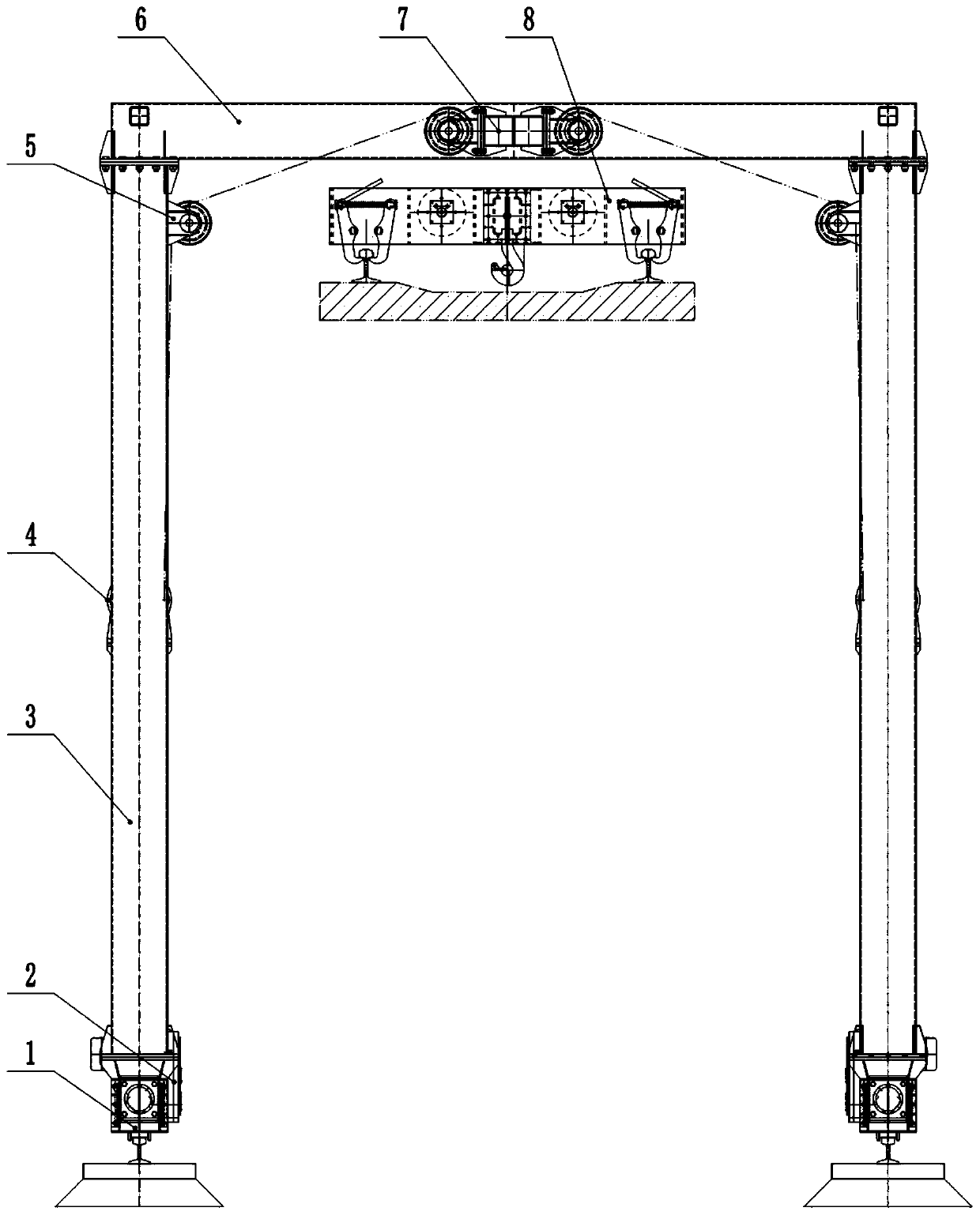 Scattered paving method mechanized construction equipment for urban railway and construction method thereof