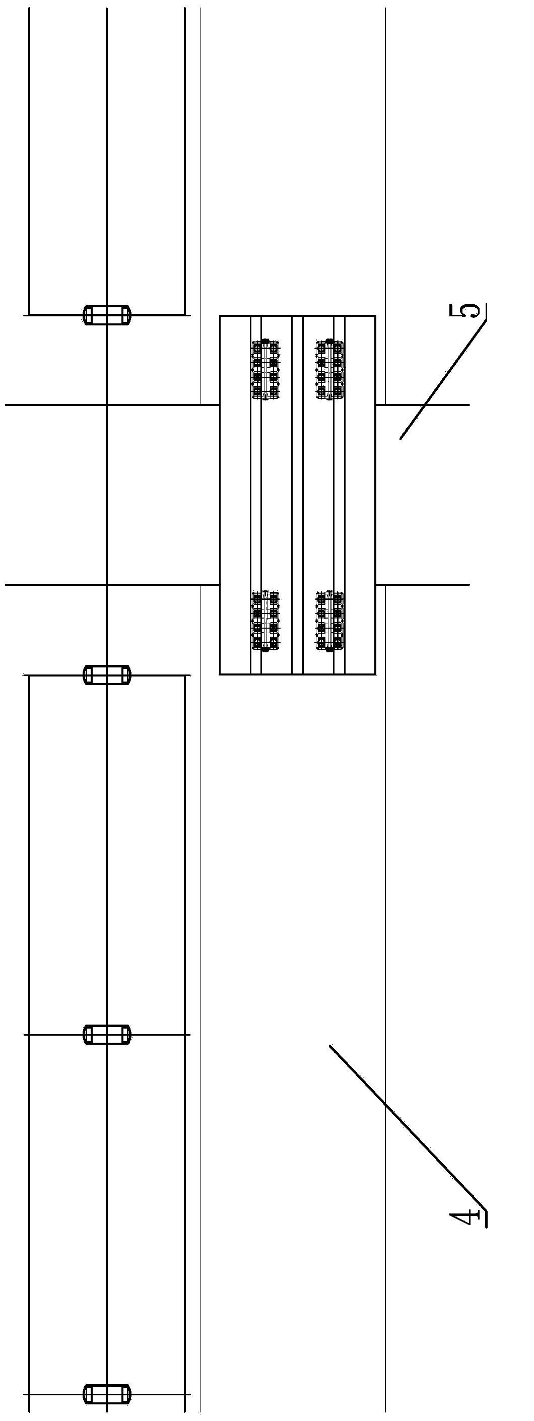 Quick constructing method of cross-line bridge