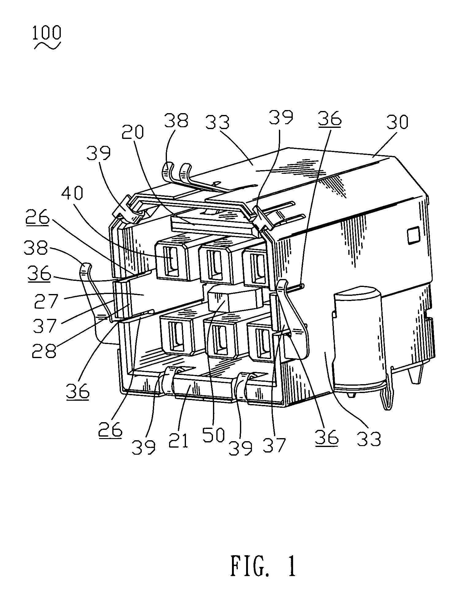 Receptacle connector with latch mechanism