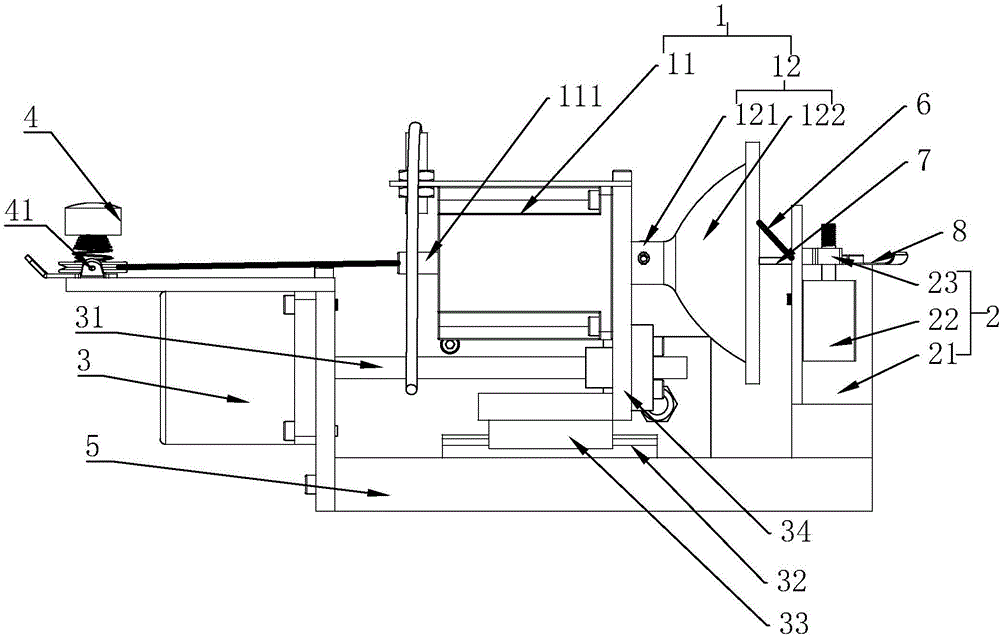 Intelligent clothing thread arranging and winding machine