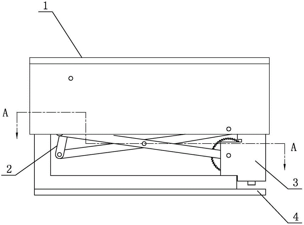 Self-locking type integrated lifting mechanism