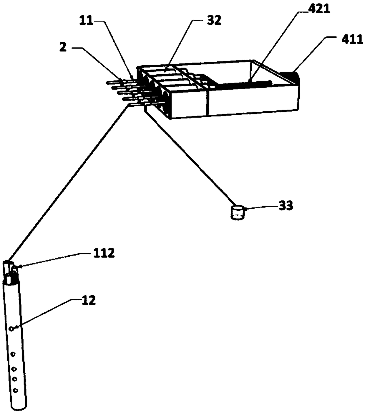 Underwater multi-dimensional automatic water sample collecting device