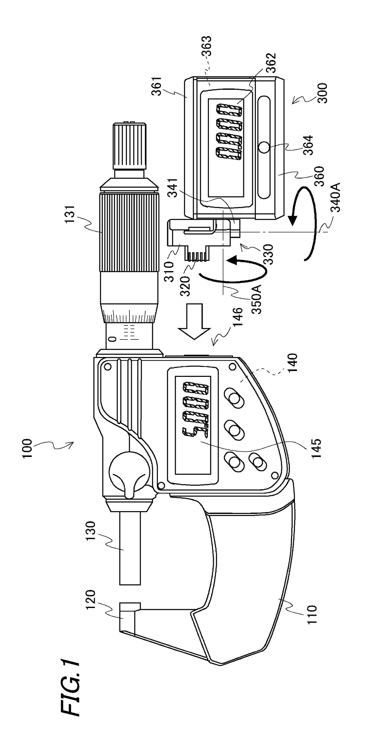 External device for measuring instrument