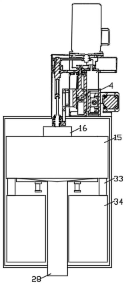 A sewage beneficiation device used in the stone cutting process and its application method