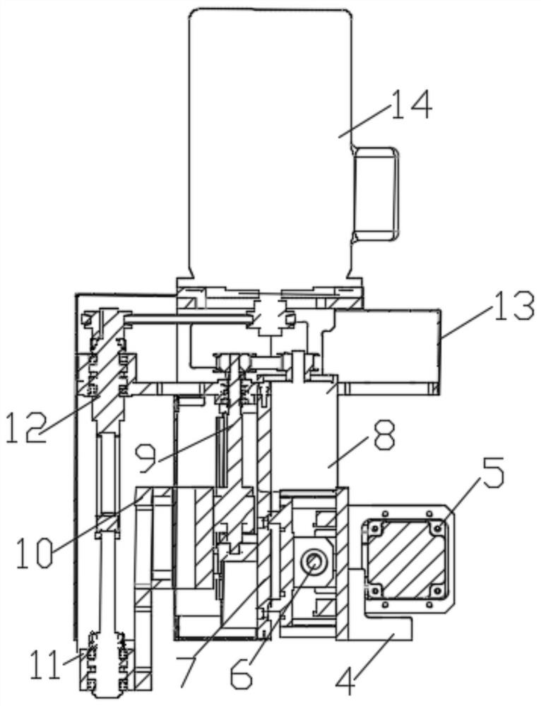 A sewage beneficiation device used in the stone cutting process and its application method