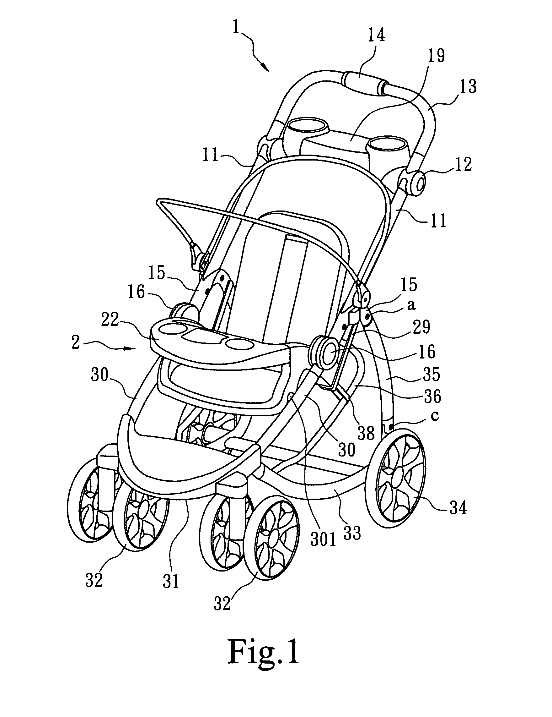 Collapsible stroller