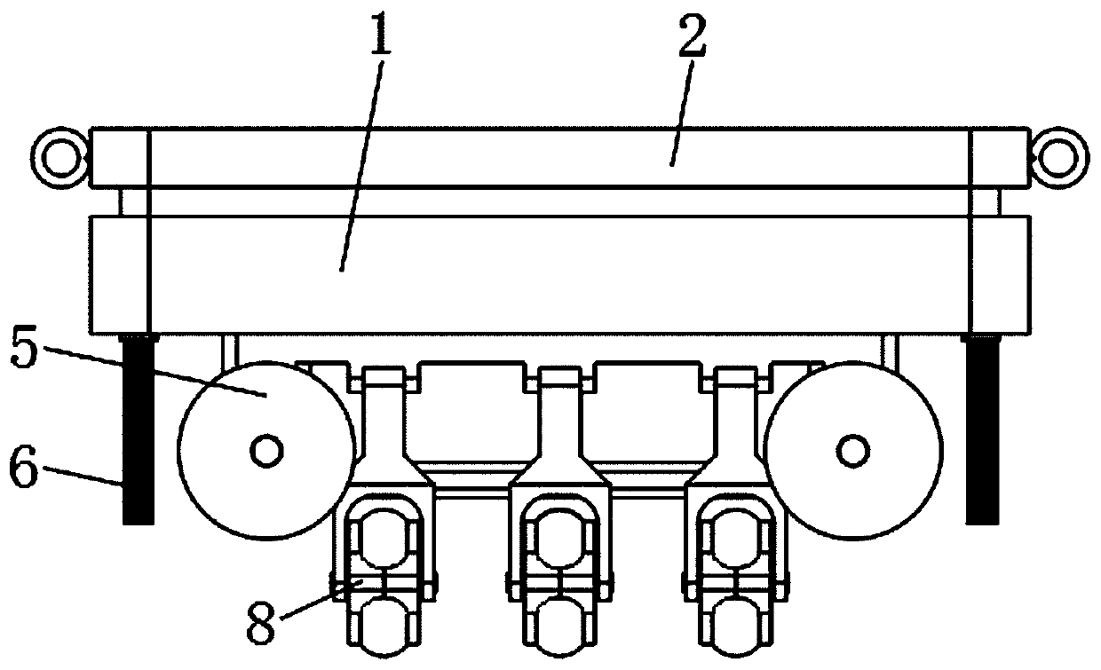 Rail transit detection traction walking device