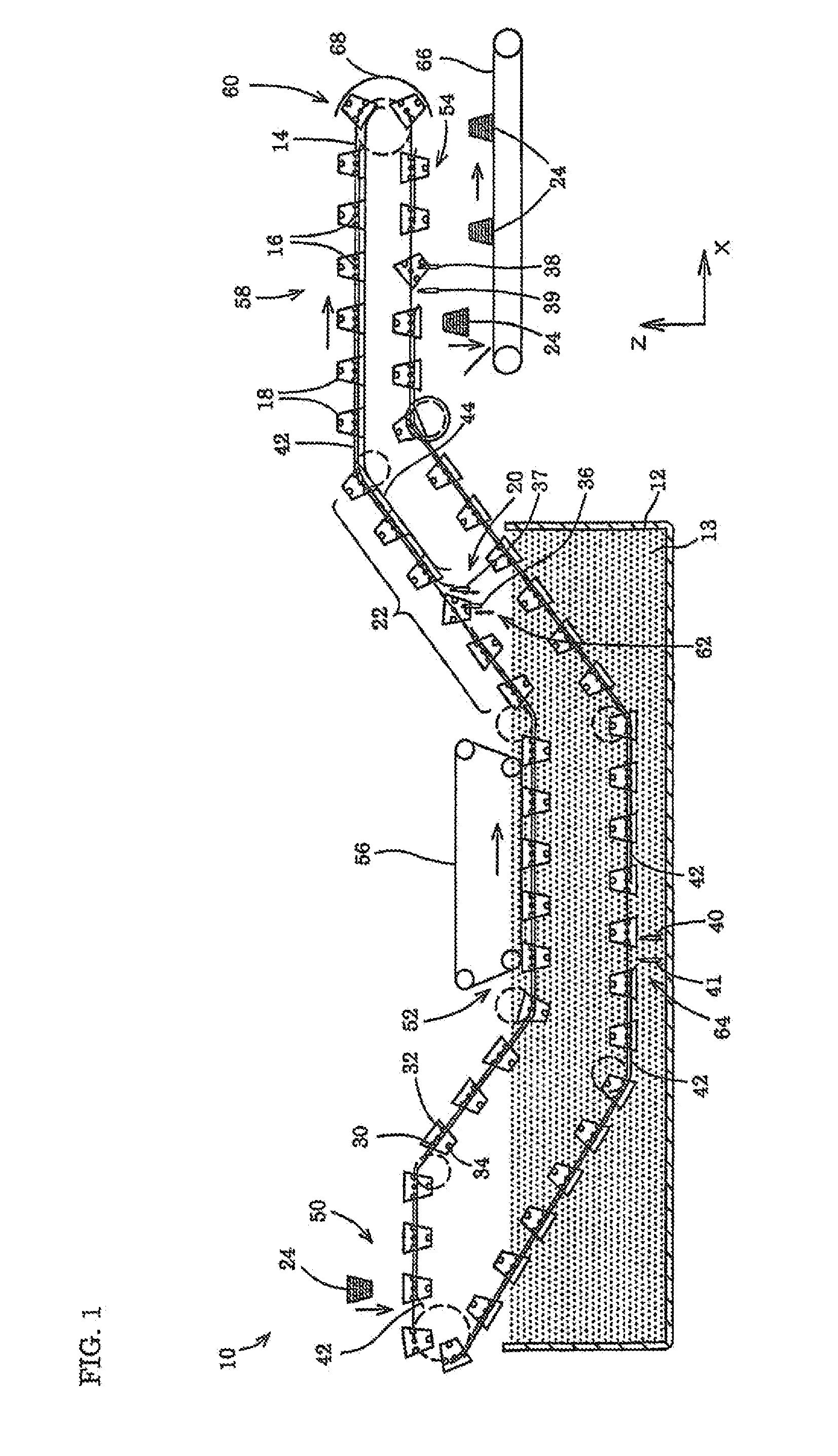 Method for producing instant fried noodles and frying treatment device