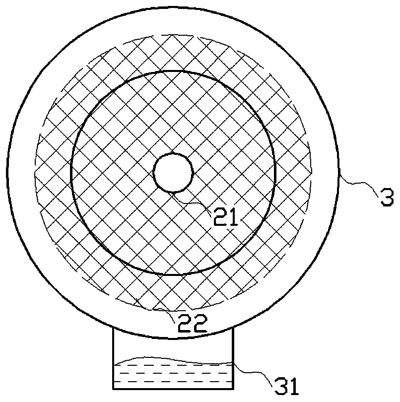 Centrifugal water removal automatic cleaning and dust removal device