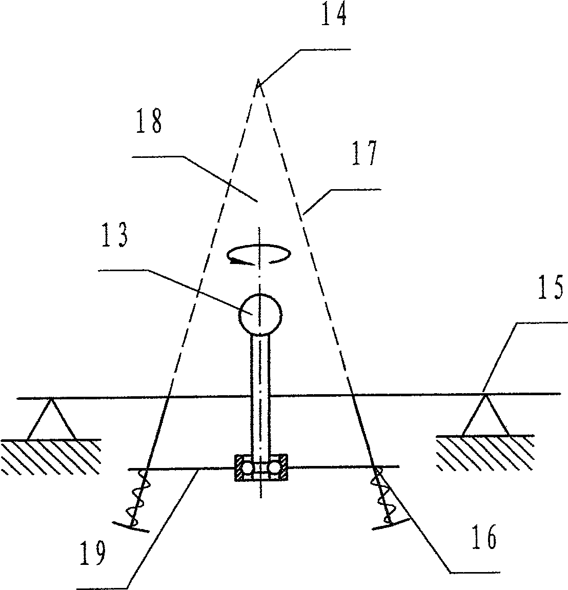 Inner inclined suspension type vibration avoiding system for shell and barrel integrated full automatic impeller washing machine