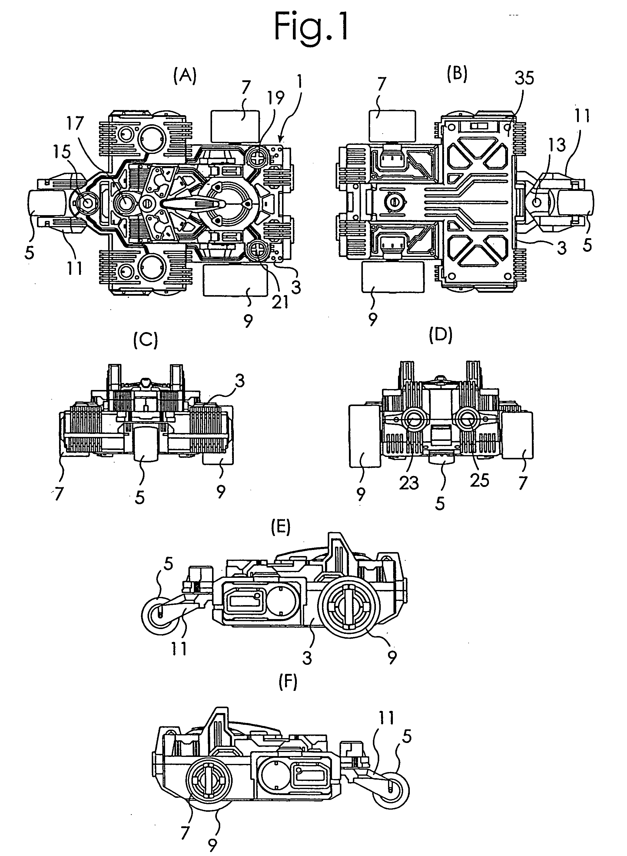Game toy device using remote-controlled traveling toy, remote-controlled traveling toy, and game board