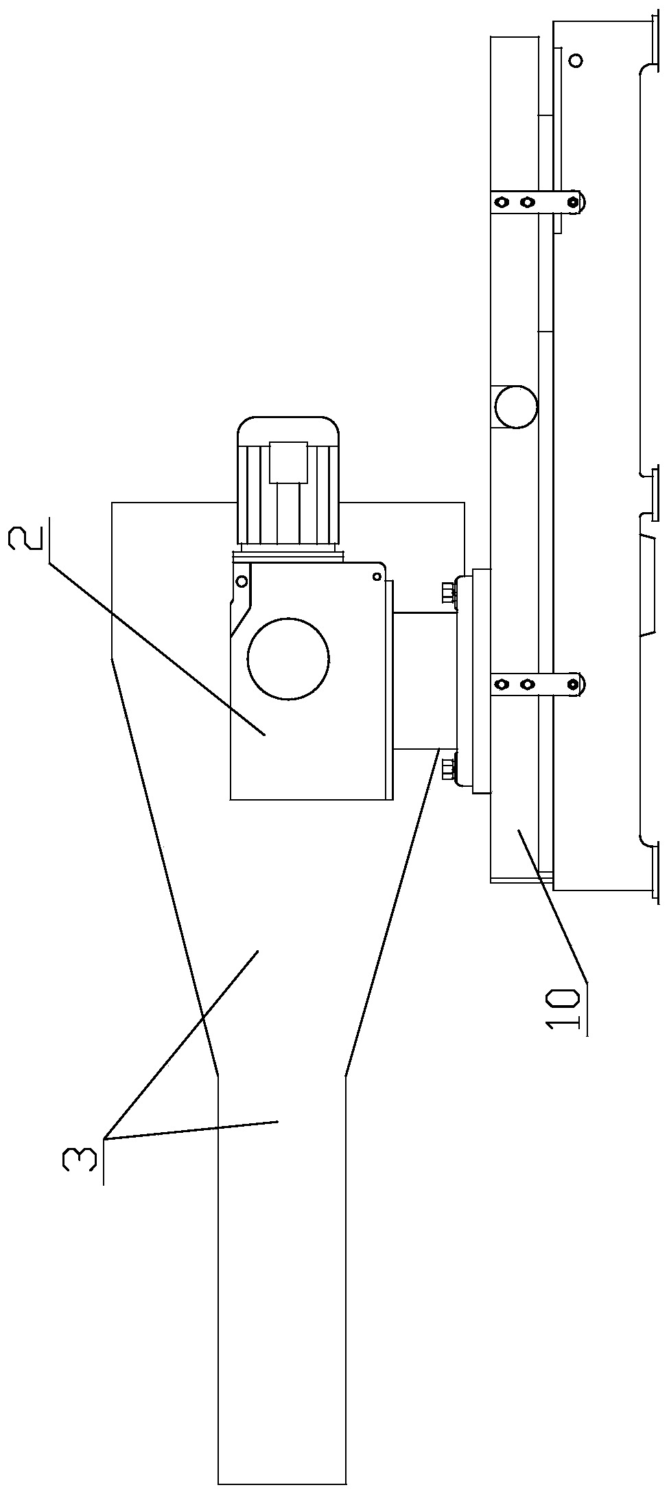 Toothed rope conveyor capable of making turns in plane