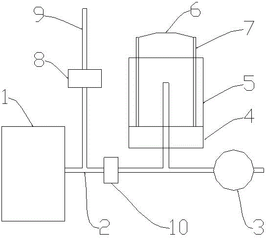 Complete-exhausting device and method for tail gas of yellow phosphorus electric furnace