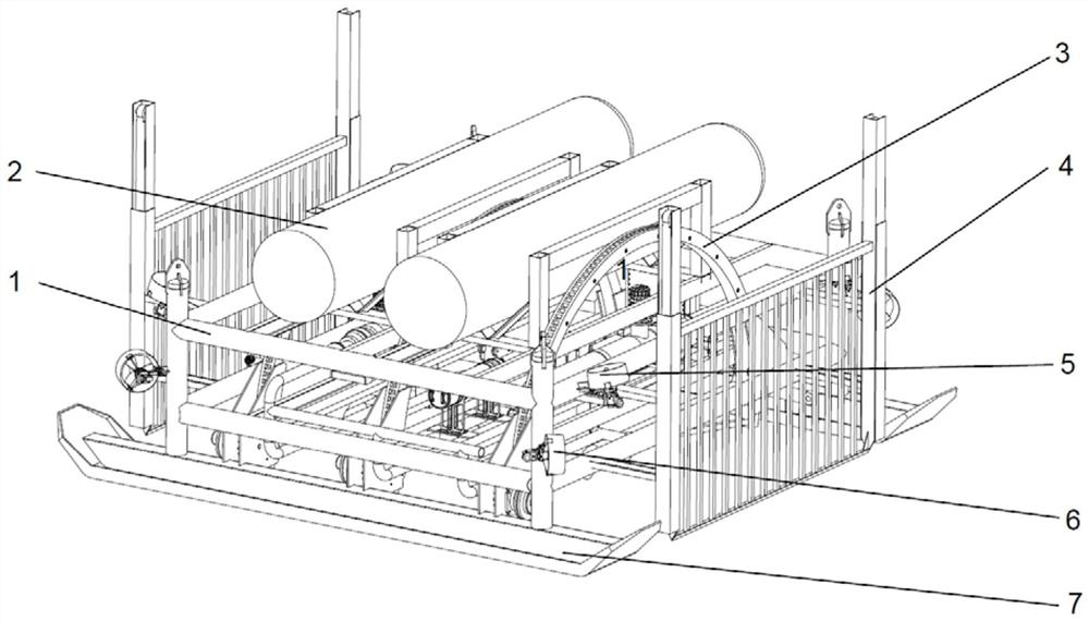 Floating fishing device suitable for underwater long columnar objects