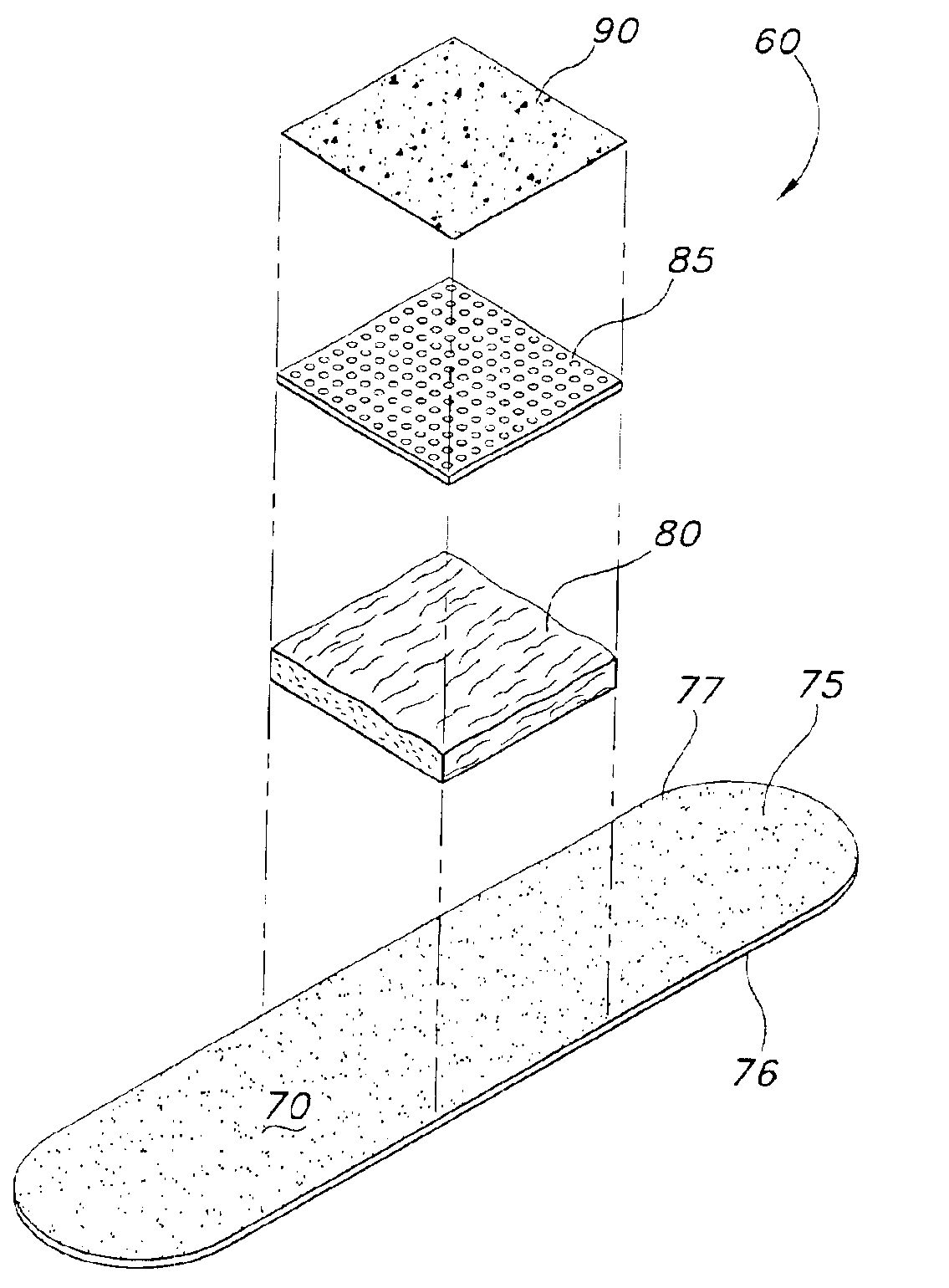 Bandage, methods of producing and using same