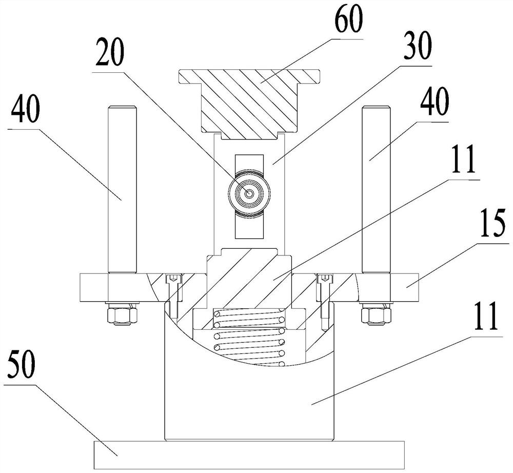 A positioning guide press-fitting device and method for a drawbar seat