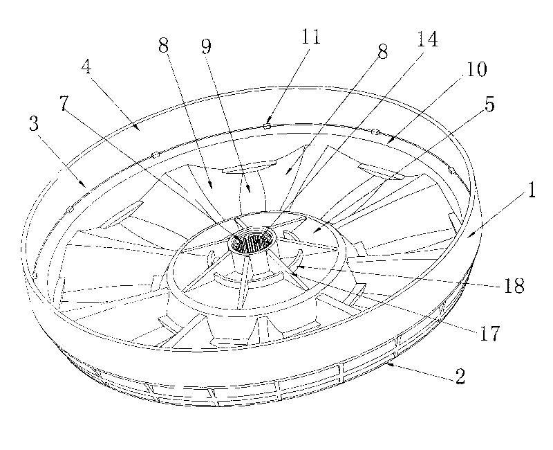 Case structure of outer rotor motor and rotor component made by case