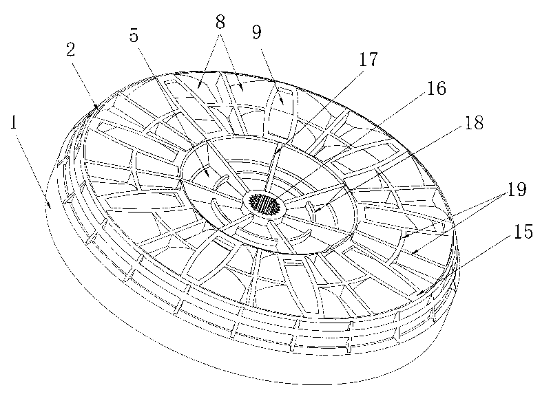 Case structure of outer rotor motor and rotor component made by case