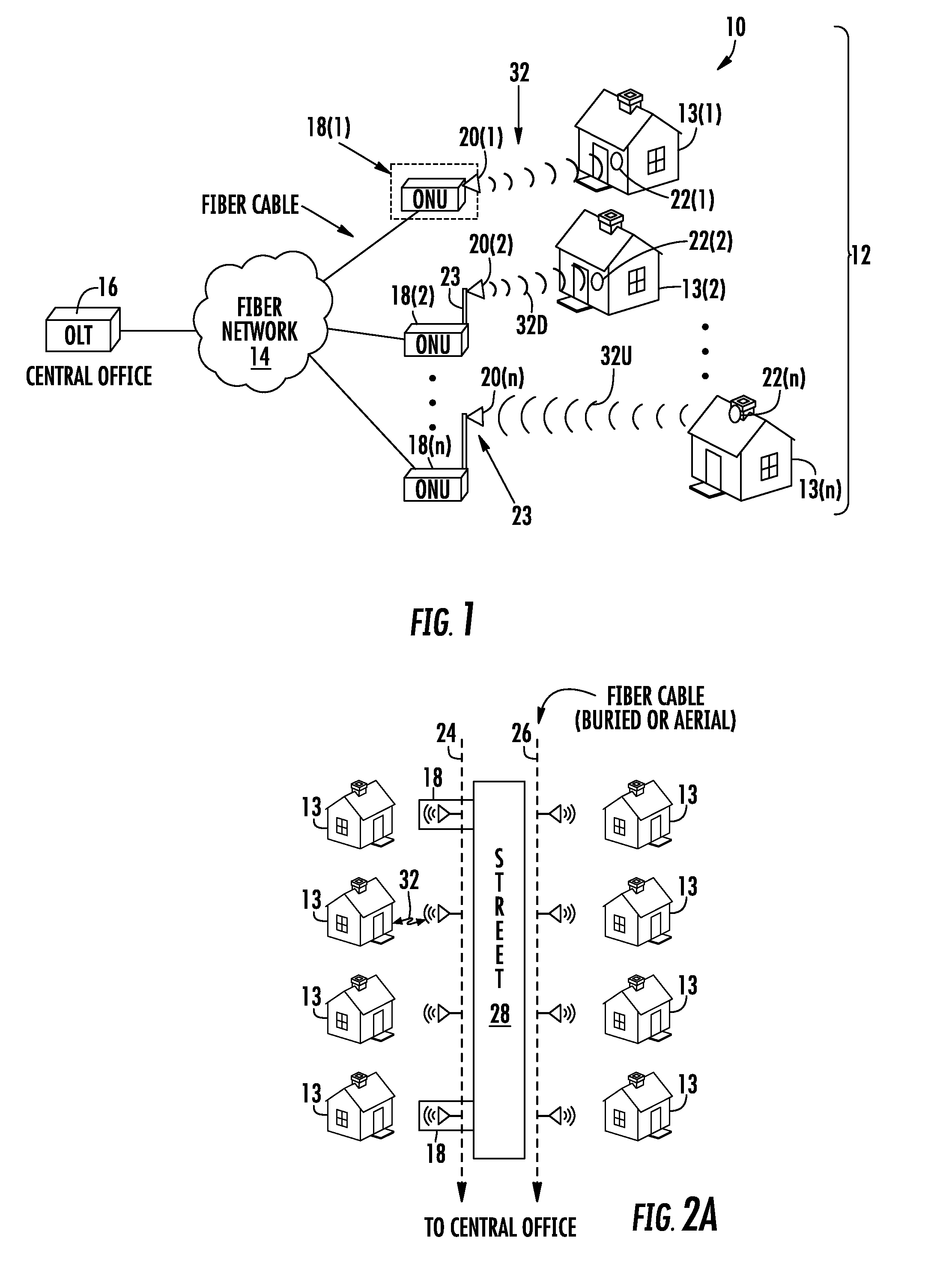 OPTICAL NETWORK UNITS (ONUs) FOR HIGH BANDWIDTH CONNECTIVITY, AND RELATED COMPONENTS AND METHODS