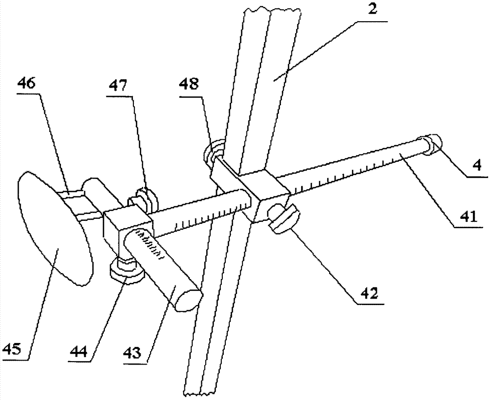 Body position frame for lumbar vertebra functional position shooting