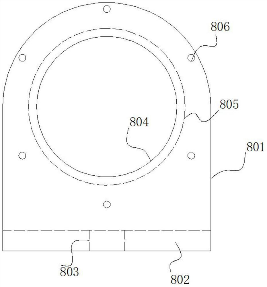 Auxiliary equipment for drilling holes in the motor housing