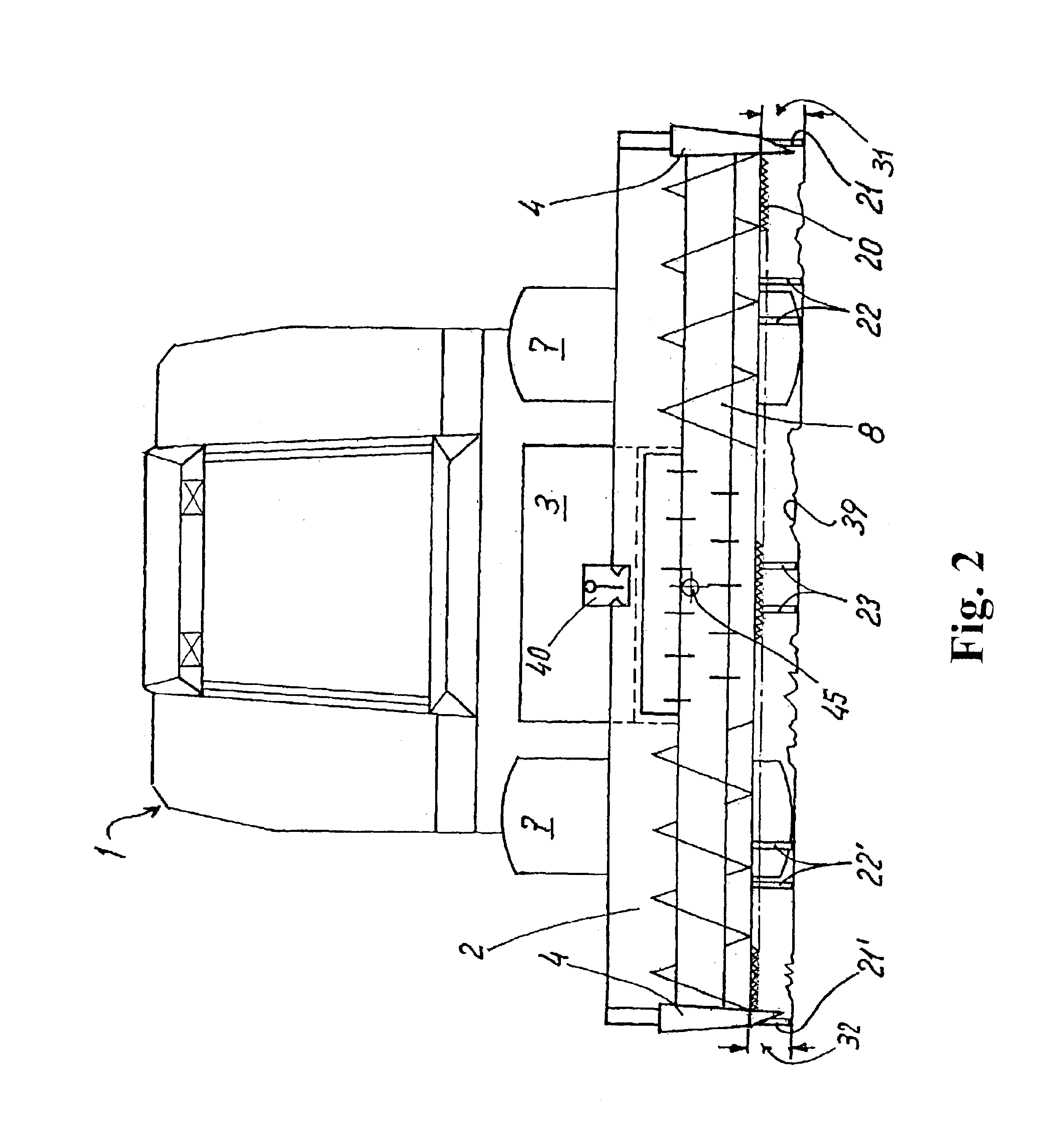 Position control for a crop pickup device