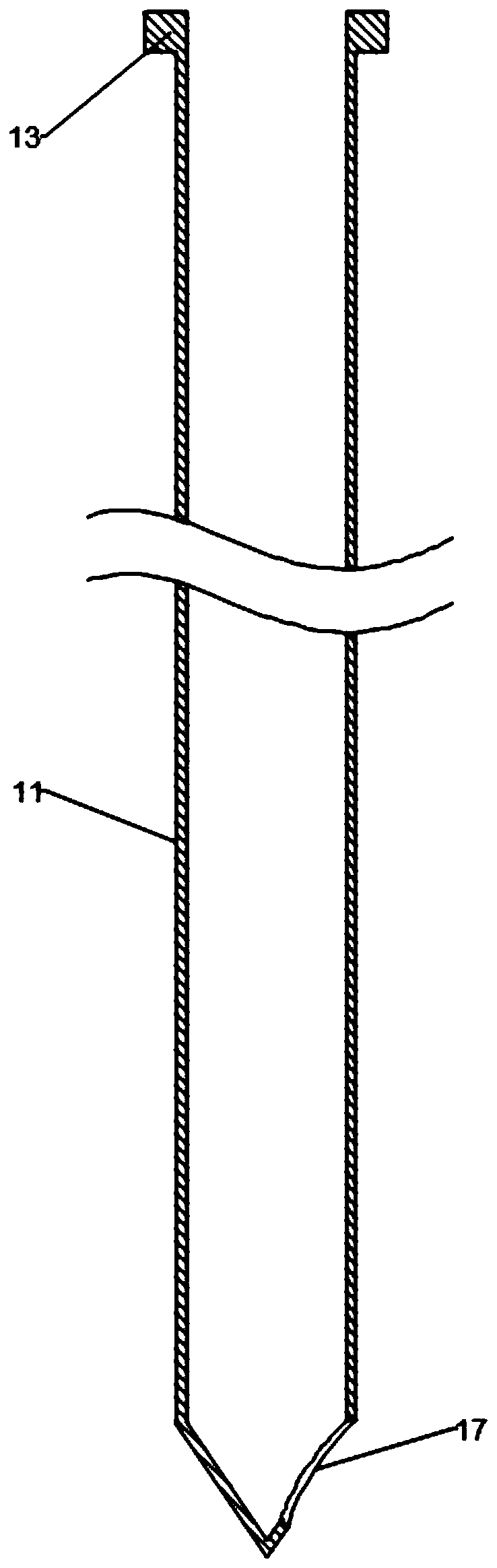 Method for performing single-needle or multi-needle puncture biopsy through laser guide