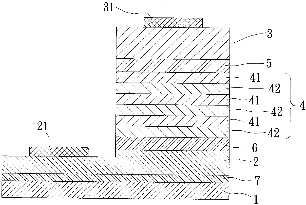 Nitride semiconductor structure and semiconductor light-emitting element