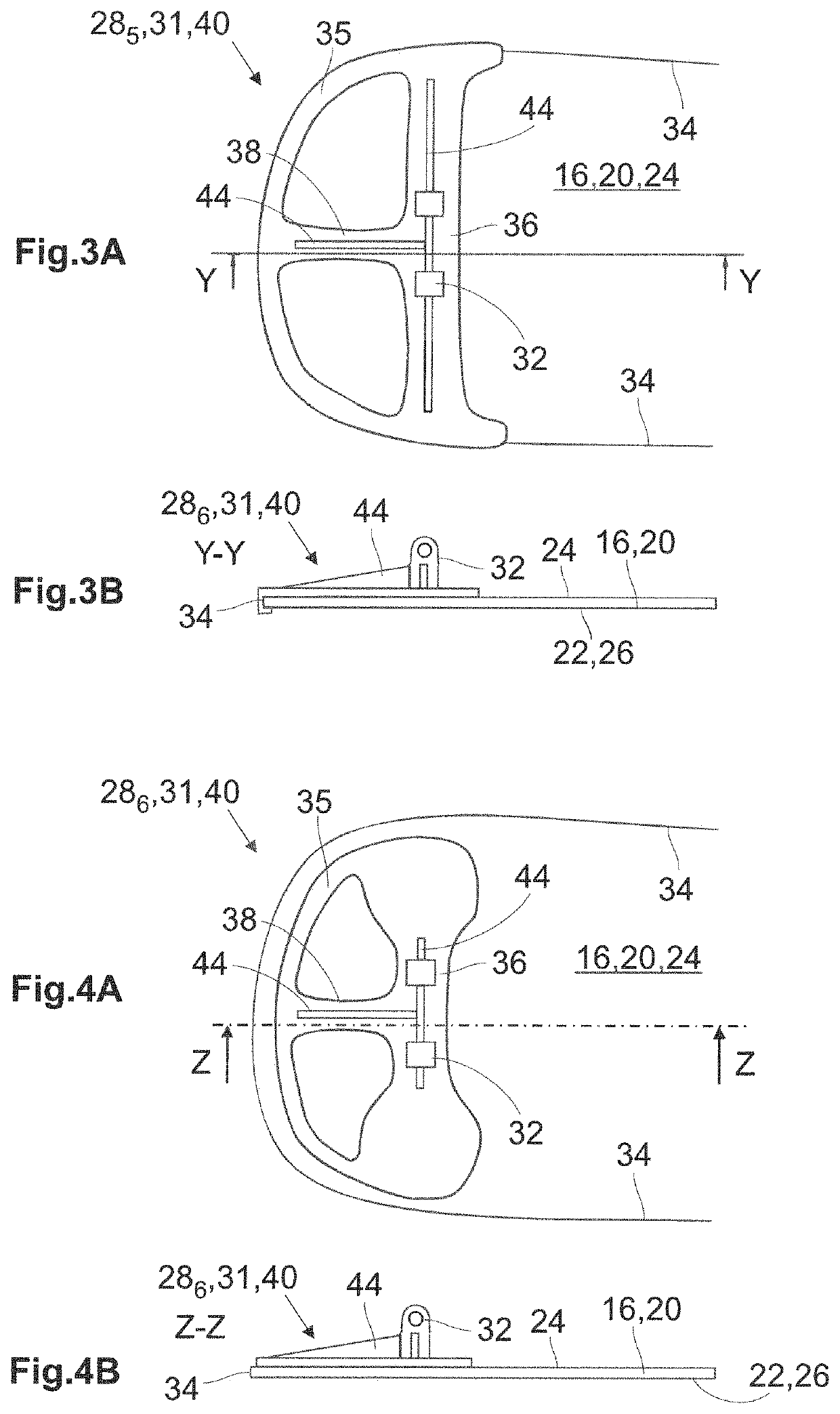 Connecting structure for an actuator connected to an opening flap in an exterior trim component