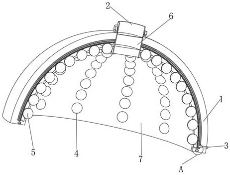 Hair washing nursing device capable of preventing hair loss