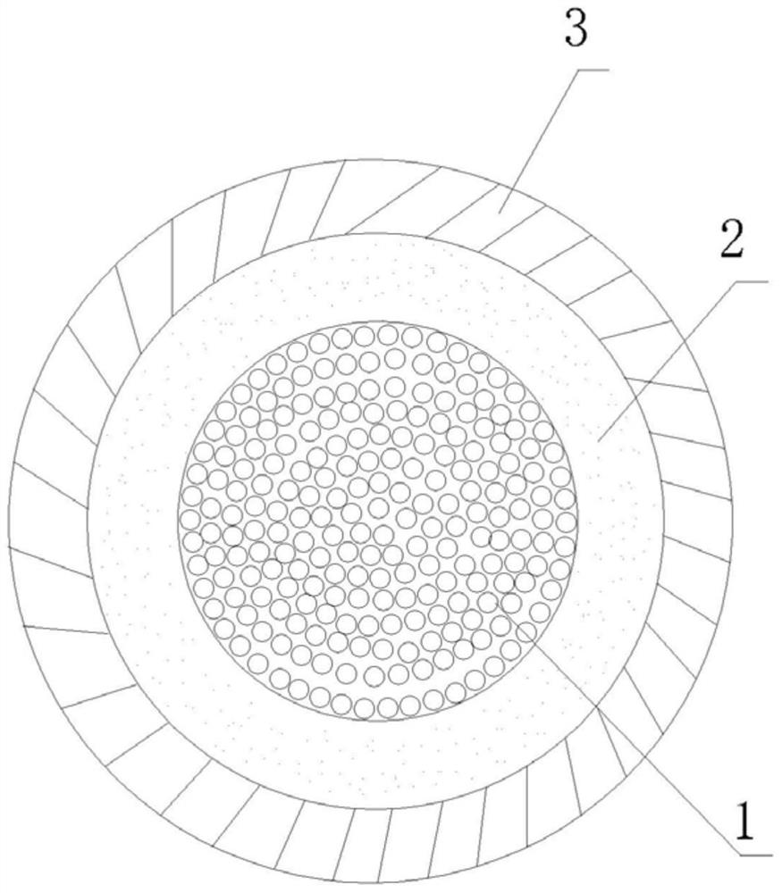 A device and method for installing reserved cables for OPGW terminals in substations