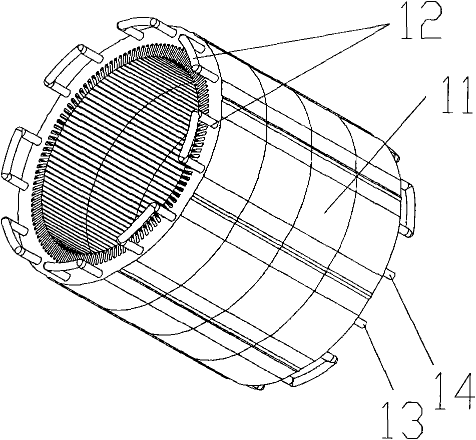 Motor cooling system and motor with same