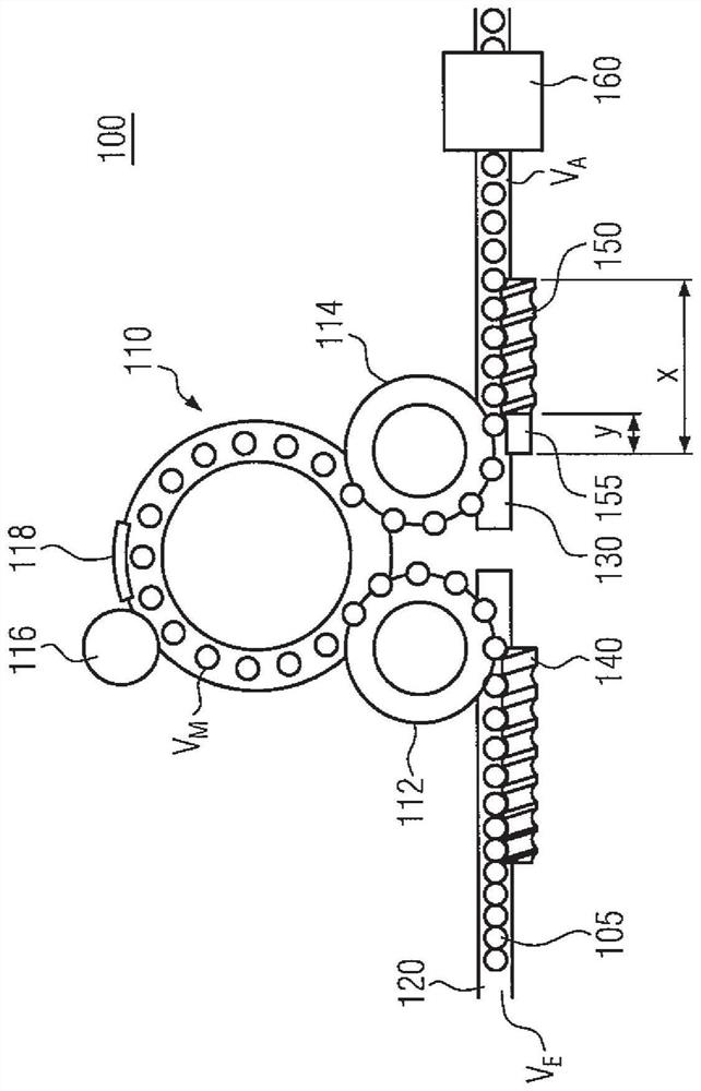 Apparatus and method for decelerating container flow in a container processing facility