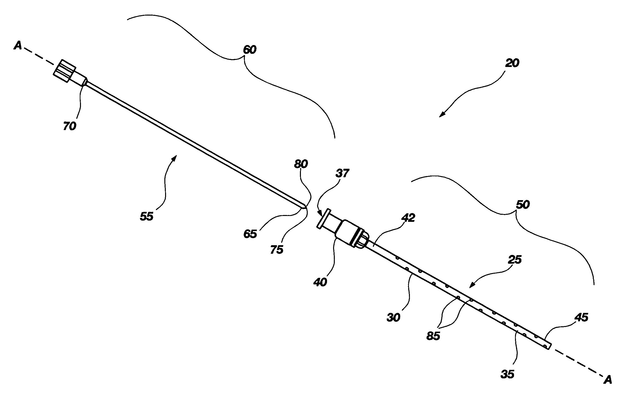 Apparatus and method for specific interstitial or subcutaneous diffusion and dispersion of medication