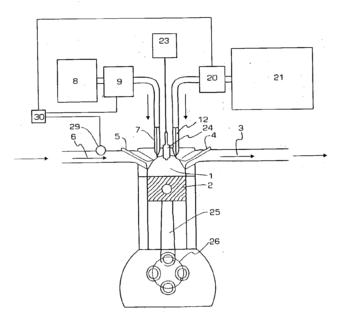 Internally cooled exhaust gas recirculation system for internal combustion engine and method thereof