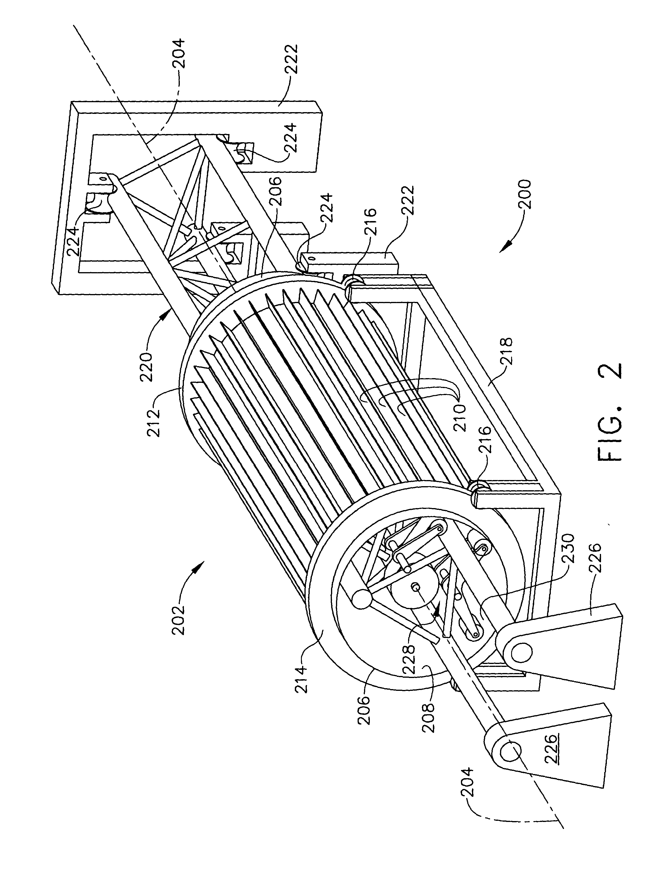 Automated composite lay-up to an internal fuselage mandrel