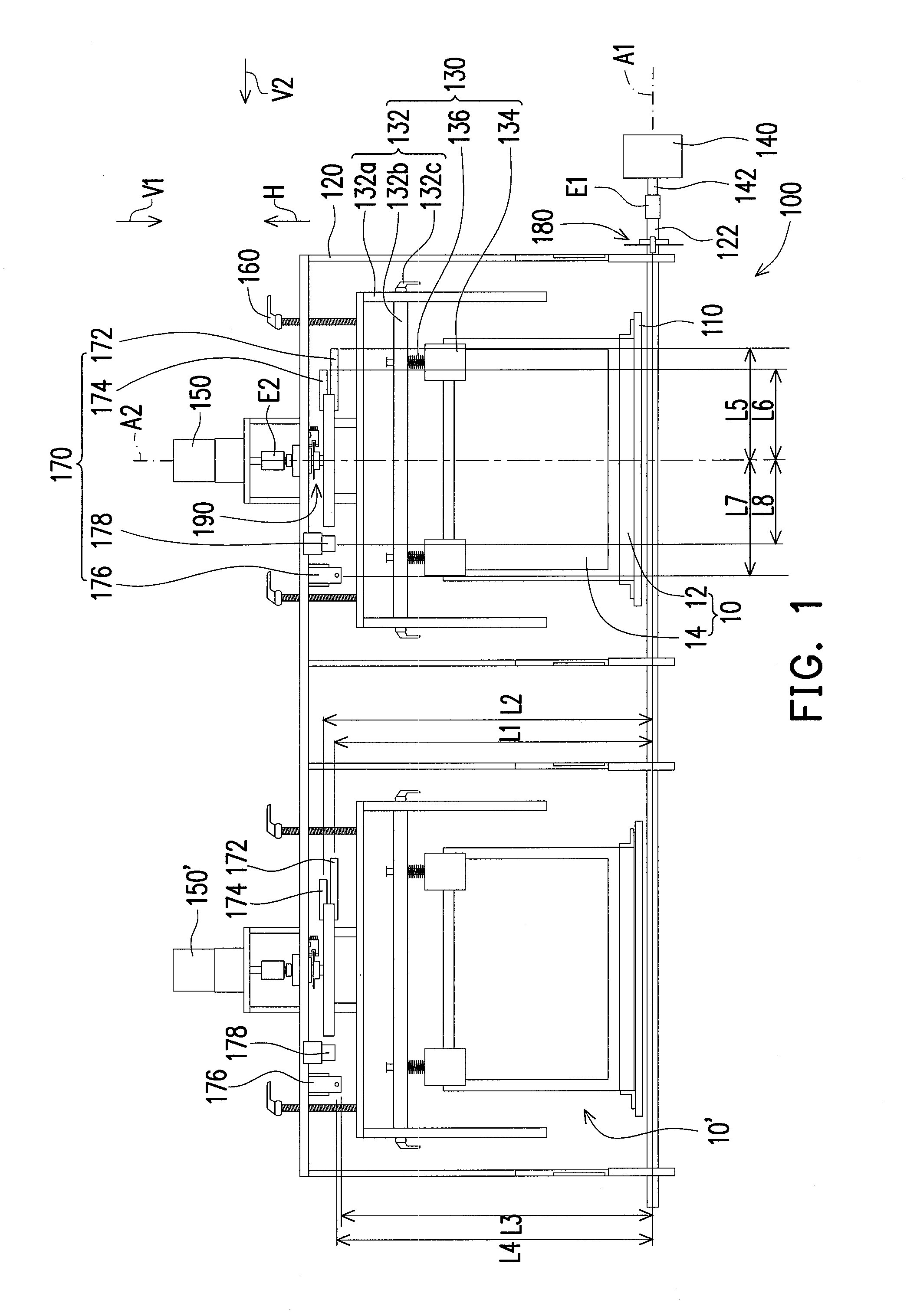 Testing device and limiting switch thereof