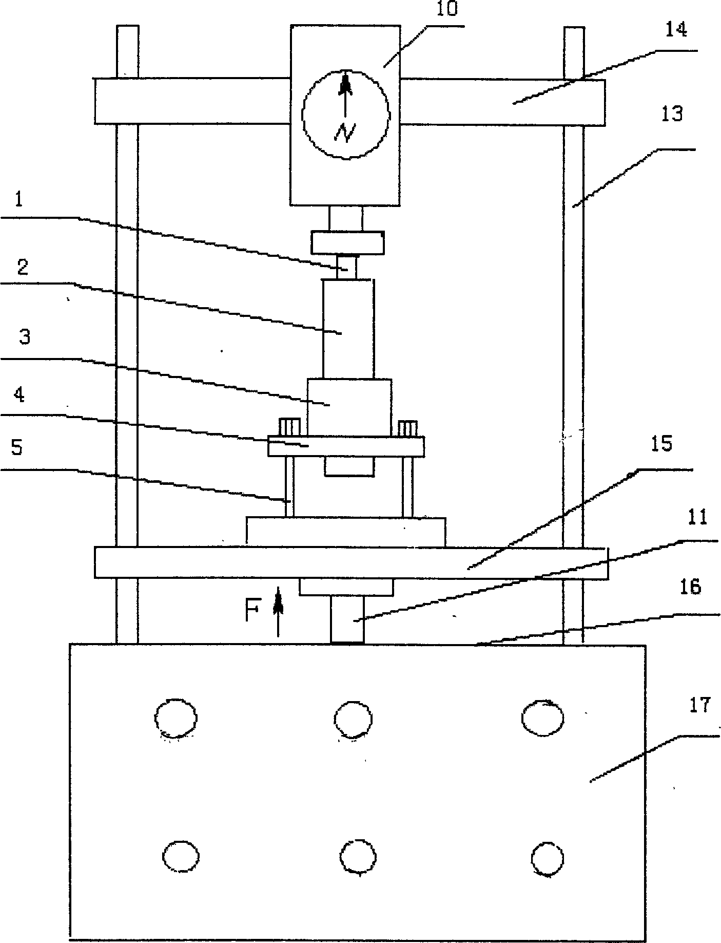 Water bulk antishearing strength detecting instrument