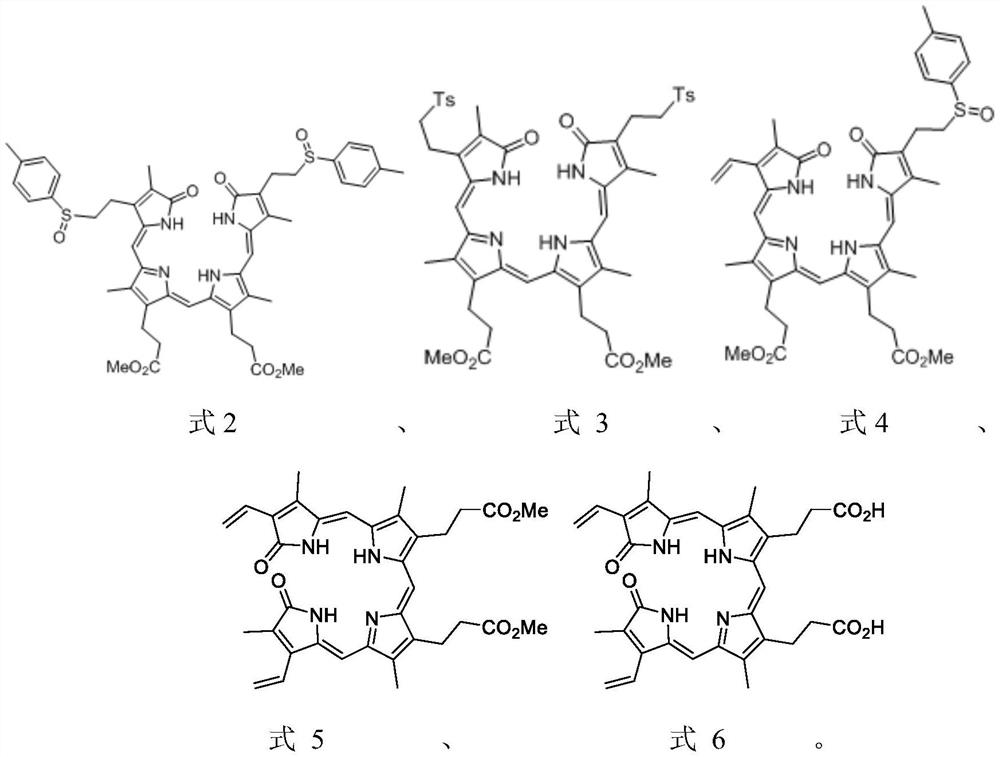 Biliverdin compound as well as preparation method and application thereof