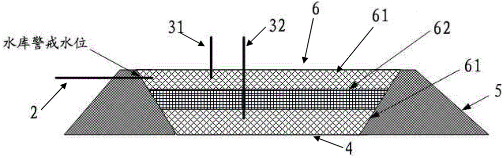 Distributed underground reservoir and construction method thereof